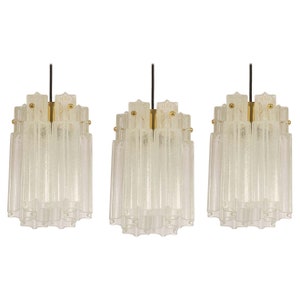 1 of 3 Small Limburg Glass Flush Mount, Germany, 1970s