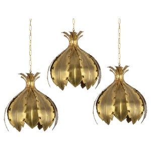 1 of 3 Stunning Brass Pendants designed by Svend Aage Holm Sørensen, Denmark, 1960s