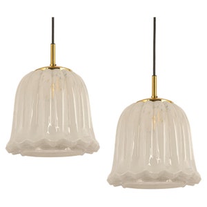 1 of 2 Petite Glass Pendant by Limburg, Germany, 1970s