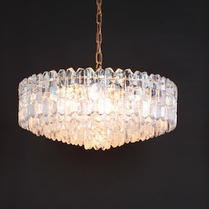 1 of 2 Huge XXL Kalmar Chandelier &#39;Palazzo&#39;, Gilt Brass Glass, Austria, 1970