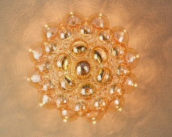 1 of 3 Bubble Glass Flush Mounts by Helena Tynell, Limburg, Germany, 1970s