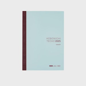 Hobonichi Techo 2025 Cousin Avec Book (July Start) A5 Size / Single 6-Month Book / Monday-Start Week