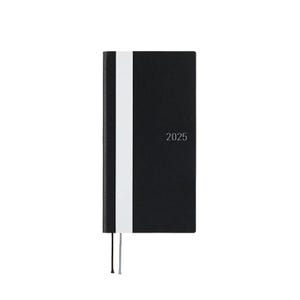 Sale! Hobonichi Techo 2025 White Line: Black Weeks Softcover Book / Weekly Horizontal / January start / Monday start - English Edition