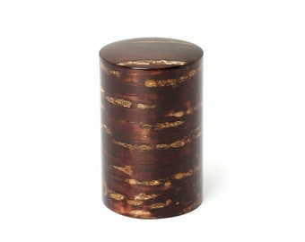 Japanese Cherry Bark Tea Caddy Medium Size, Chazutsu, Tea Canister, Tea Container