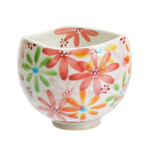 Flower Japanese Matcha Tea Bowl