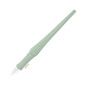 Japanese Celadon Porcelain Body Glass Dip Pen , Gifts for Writers