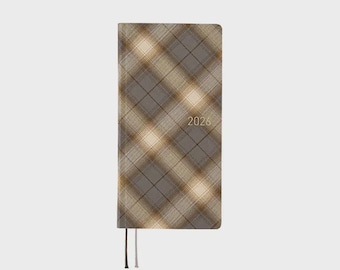 Hobonichi Techo 2026 Spring April Start - Shirt Fabric: Foggy Plaid Weeks Hardcover Book - Japanese Edition