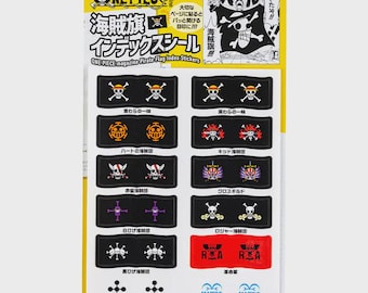 ONE PIECE magazine: Pirate Flag Index Stickers ,  2026 Hobonichi Accessories
