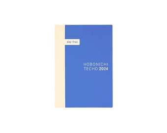 2024 Hobonichi Techo Day-Free Book A6 Size A6 size / Monthly / Jan start / Mon start