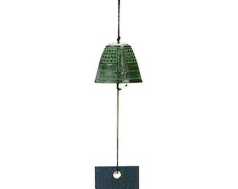 Temple Bell Shaped Nambu Ironware Cast Iron  Wind Bell, Wind Chime