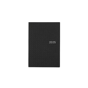 Sale! Hobonichi Techo 2025 Paper Series: Black Gingham HON / A6 Size / Daily / Jan start / Mon start - English Edition