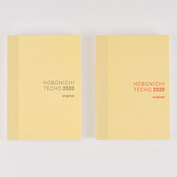 Hobonichi Techo 2020 Original Book (January Start) A6 Size / Monday-Start Week / Sunday-Start Week