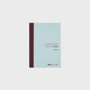 Hobonichi Techo 2025 Original Avec Book (July Start) A6 Size / Daily Single 6-month book / Jul start / Mon start