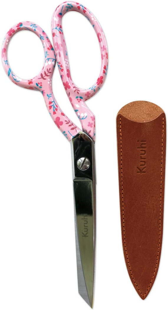 Japanese Sewing Scissors 21.5 Cm (8.46 Inch) - Flora Pink