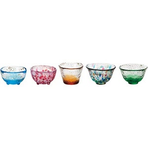 Tsugaru Vidro Mini Glass 5 Set, Sake Cup
