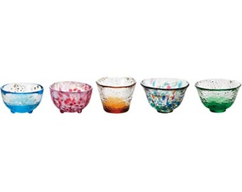 Tsugaru Vidro Mini Glass 5 Set, Sake Cup
