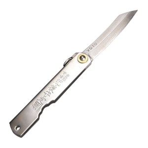 Japanese traditional folding pocket knife L Size Stainless Steel. Paper Knife, Utility Knife, Craft Knife, Outdoor Knife