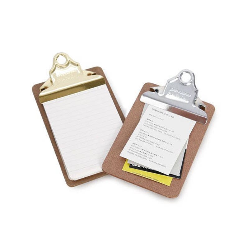 Mini Clipboard Mini Clip Board Gold Clipboard Small Etsy