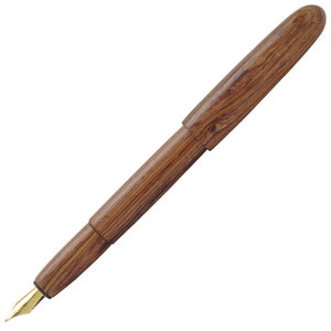 Hirai Mokko&#39;s Handmade Fountain Pen - Rosewood- Fine Nib, Japanese Fountain Pen, Gifts for Writers