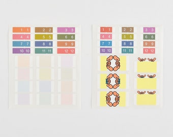 Hobonichi Index Stickers, Hobonichi Techo Accessories