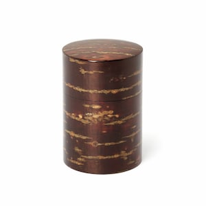 Japanese Cherry Bark Tea Caddy Large Size, Chazutsu, Tea Canister, Tea Container