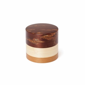 Japanese Cylinder Tea Caddy - Cherry Bark, Chazutsu, Tea Canister, Tea Container