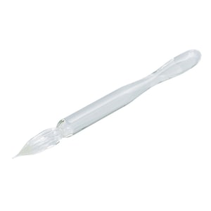 Japanese Glass Dip Pen - Clear - Curve Body, Gifts for Writers