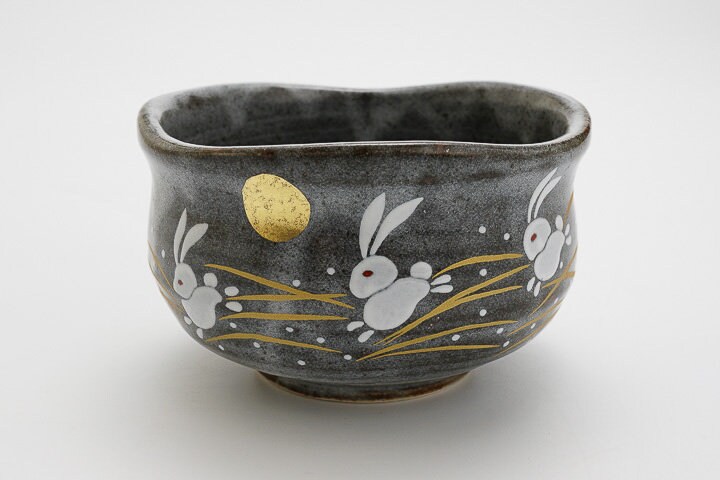 Rabbit Japanese Matcha Tea Bowl - Etsy