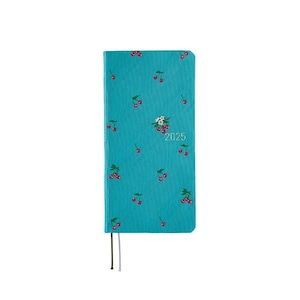 Hobonichi Techo 2025 April Start - Bow & Tie: Cherry Weeks Hardcover Book / Weekly Horizontal / Mon start - Japanese Edition -