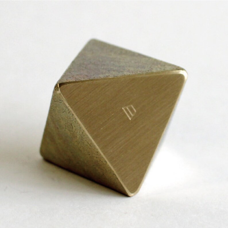 Triangle Paperweight FUTAGAMI Brass Paperweight - Triangle - Etsy