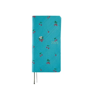 Weeks MEGA, Hobonichi Techo 2025 Bow & Tie: Cherry Weeks Mega Hardcover Book / January start / Monday start - English Edition