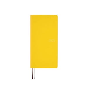 Hobonichi Techo 2025 April Start - Smooth: Mustard Weeks Softcover Book / Weekly Horizontal / Mon start - Japanese Edition -