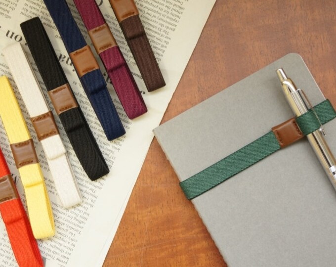 Planner Band With Pen Holder Planner Pen Holder Journal Pen Etsy