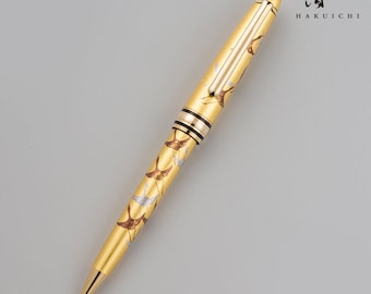 Kanazawa gold leaf Maki-e Ballpoint Pen - Crane