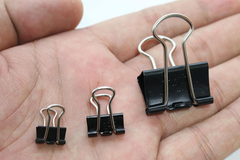 micro binder clips assorted colors