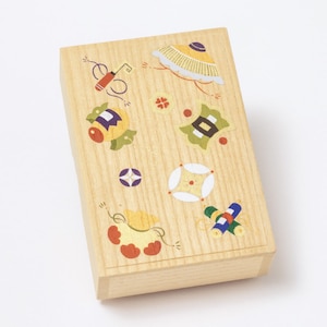 Small Paulownia Wood Box - Good Luck Charm, Wooden Storage Box , Card Case, Jewellery Storage Box, Keepsake Box, Desk Organizer