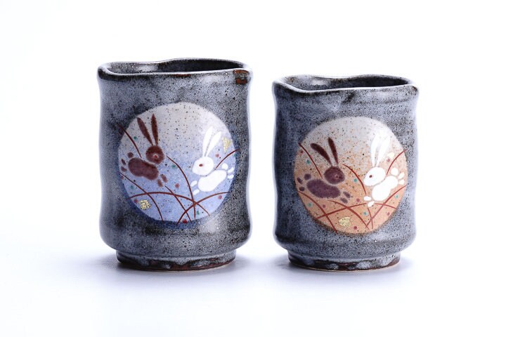 Yunomi Rabbit Rabbit Japanese Yunomi Teacup Set, Pair Set - Etsy