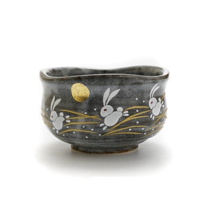 Rabbit Japanese Matcha Tea Bowl