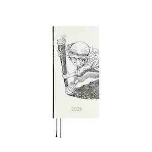 Sale! Hobonichi Techo 2025 ONE PIECE magazine: Straw Hat Luffy (Ivory) Weeks Hardcover Book / January start / Monday start - English Edition