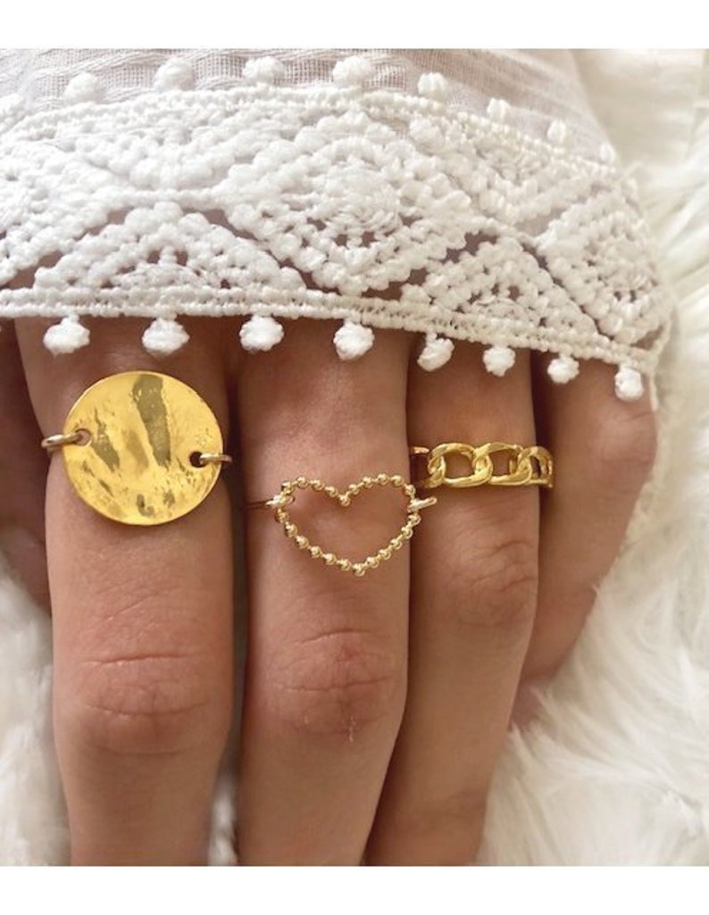 gold plated women ring