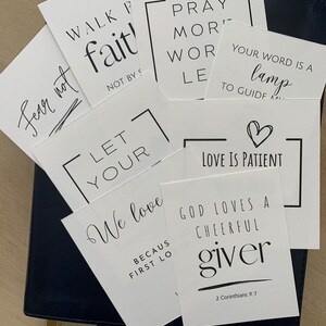 Tarjetas de oración de las Escrituras -Descarga digital