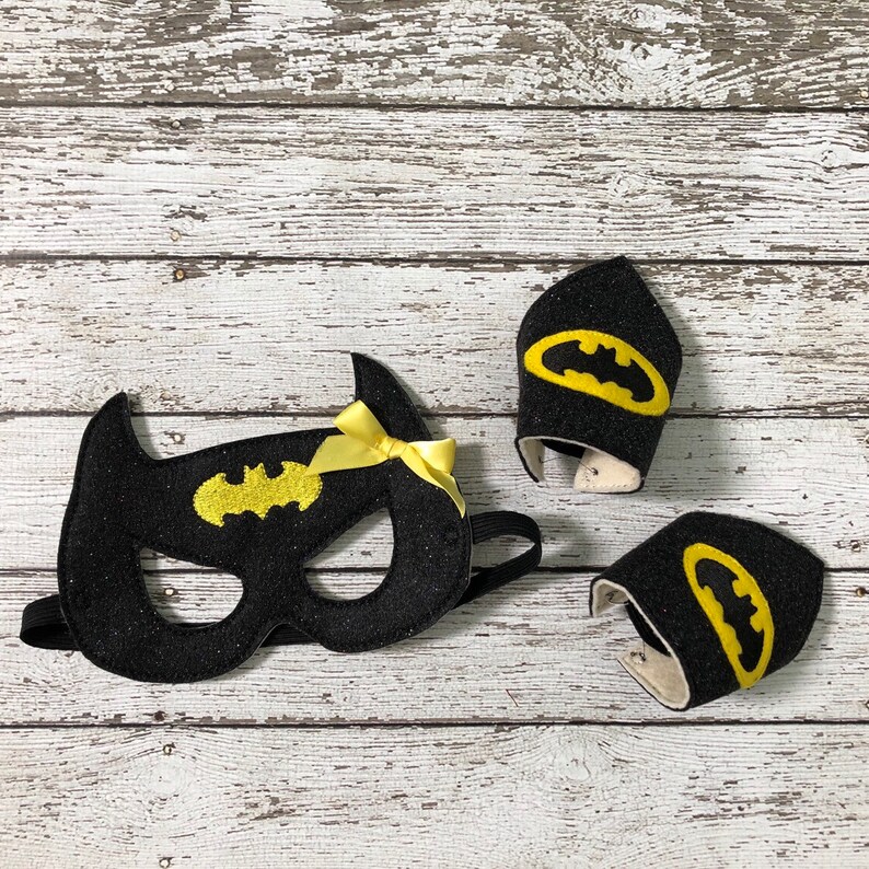 DC comics Batgirl Cosplay Halloween Costume Batgirl Mask Sparkly Batgirl Costume Cosplay Bat Girl Costume Halloween Super Hero Superhero