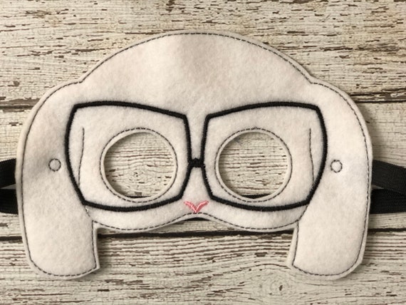 Rabbit Mask Hipster Bunny Mask Girl Bunny Mask Pet Mask Animal Etsy