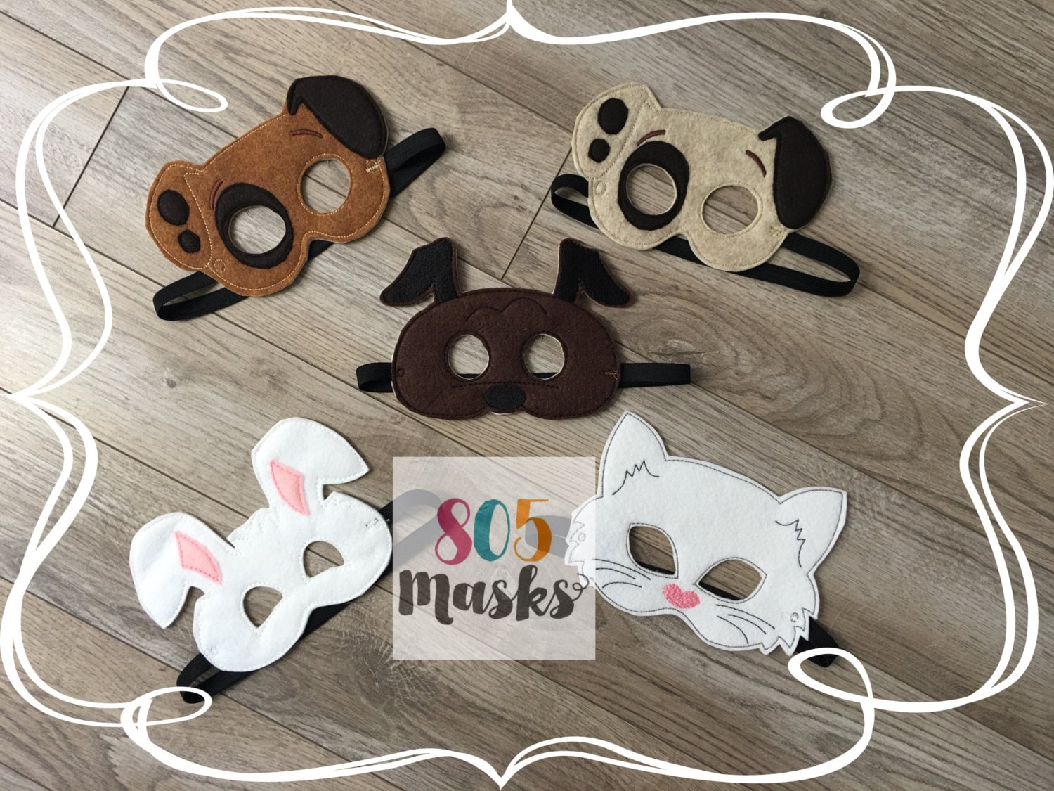 White Animal Whiskers Cat Bunny Dog Animal Accessory No Glue Halloween Costume