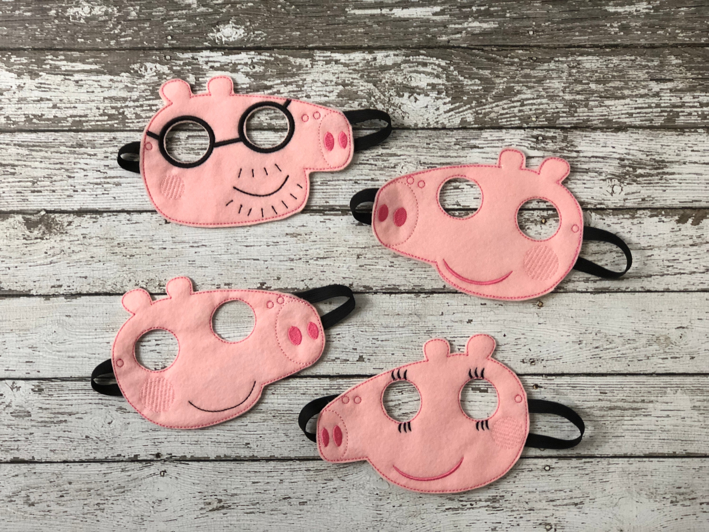 Peppa Pig Inspired Masks Peppa Inspired Mask Mamma Pig Papa | Etsy