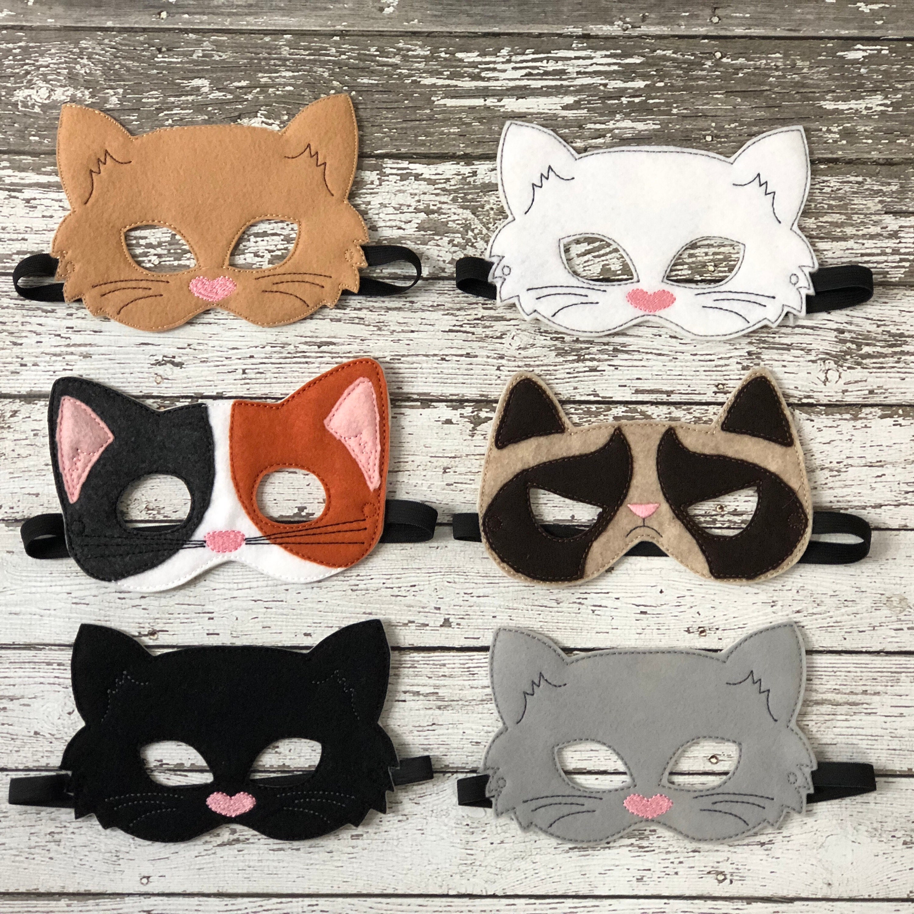 Cat mask Pet Mask Animal Masks Kids Mask Kids Costumes Cat Etsy