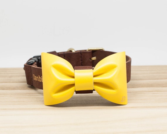etsy dog collar bow tie