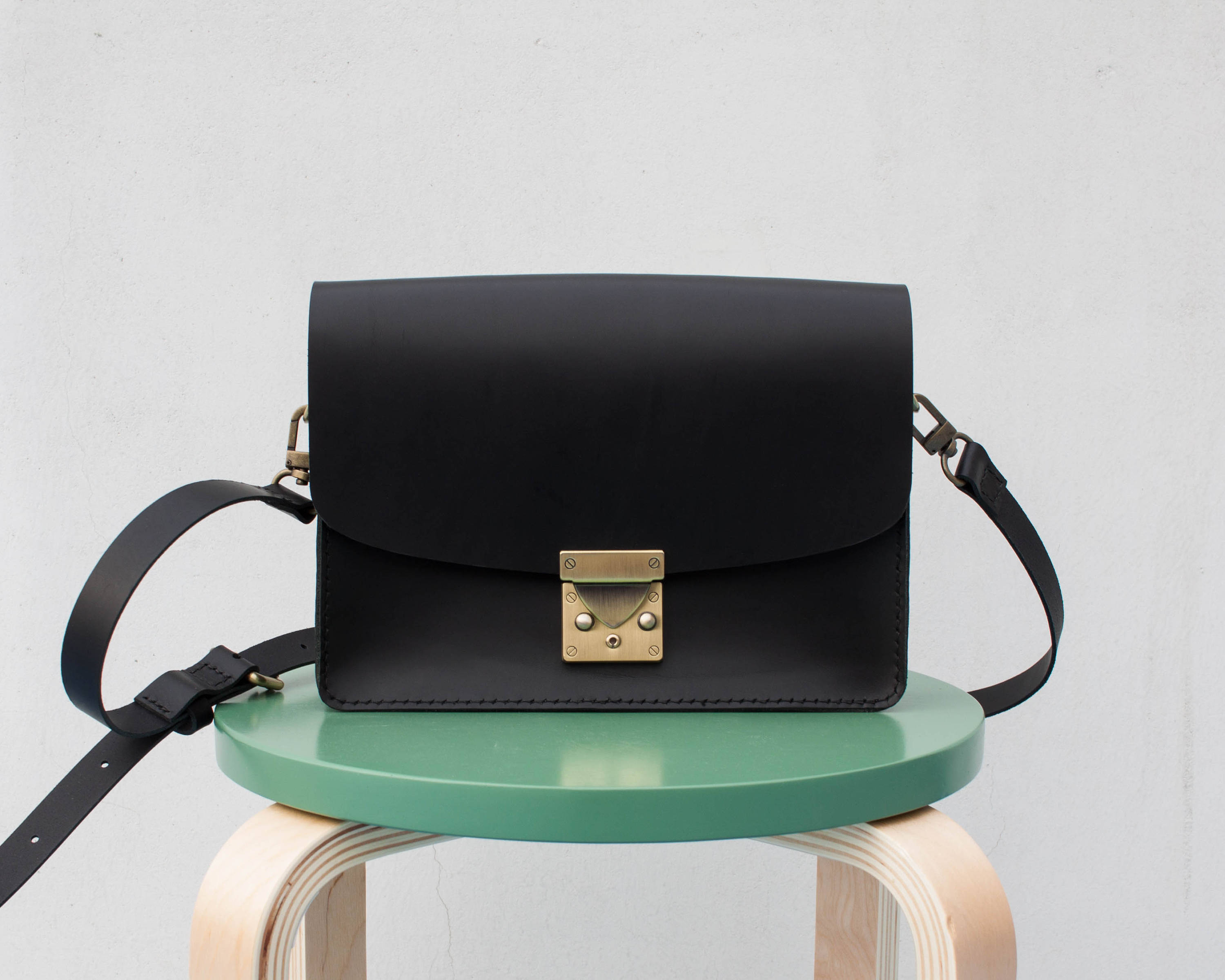 Leather Box Bag Black Leather Bag Smallbag Minibag Boxbag Etsy