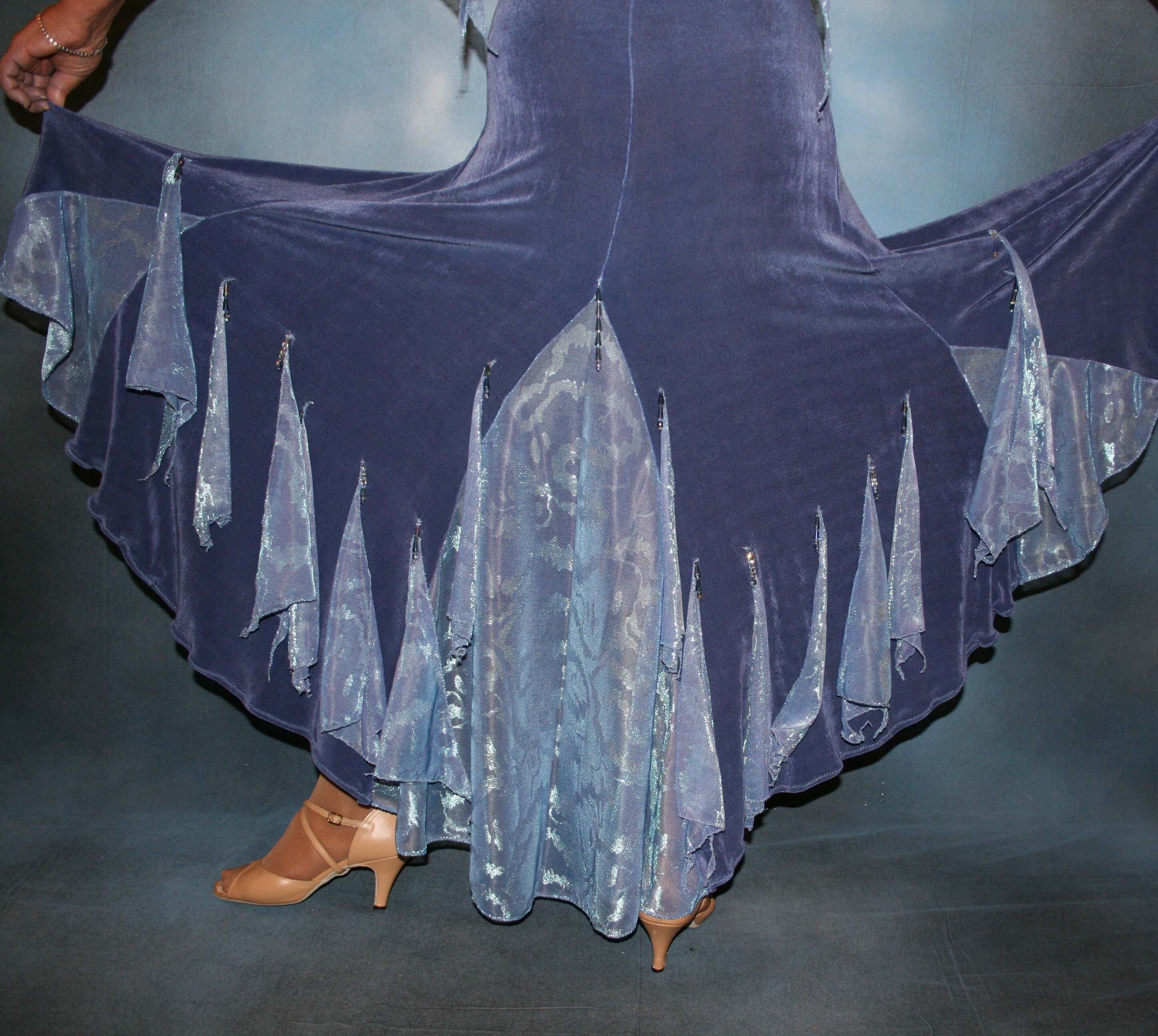 Blue Ballroom Dress-Lattice Beauty main image 0