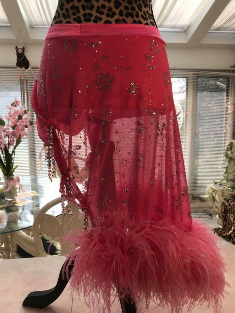 Orchid Latin-Rhythm Dress with Feathers-Flirtatious main image 0